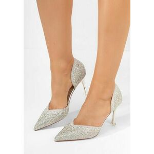 Pantofi stiletto Radiancy argintii imagine
