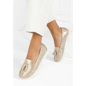 Mocasini dama Sonja V2 bej imagine