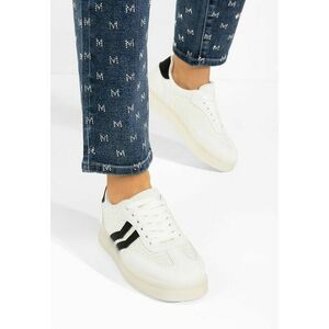 Sneakers dama Amylana albi imagine