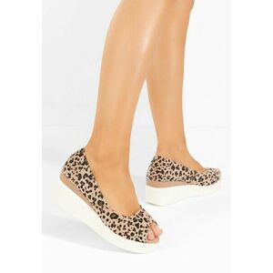 Pantofi cu platforma Luannsa leopard imagine