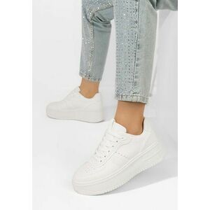 Sneakers cu platformă Yolando albi imagine
