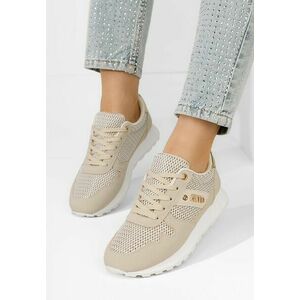 Sneakers dama Satina bej imagine