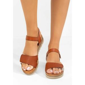Sandale cu talpa groasa Doretha camel imagine