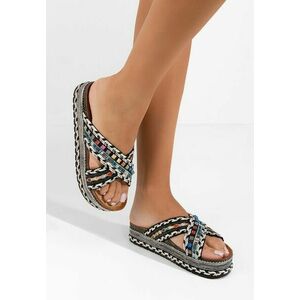 Papuci fara toc Maryanne multicolori imagine