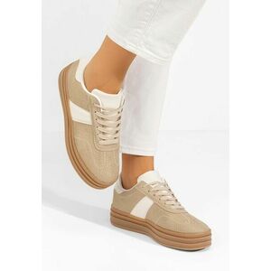 Sneakers dama Lakesha bej imagine