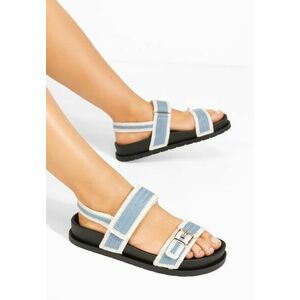 Sandale dama fara toc Sharma albastre imagine