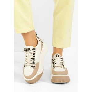 Sneakers cu platformă Alexandrina zebra imagine