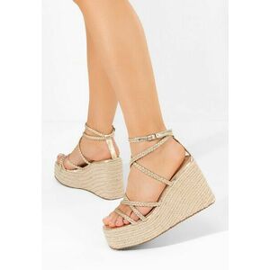 Sandale cu platformă Barnissa aurii imagine