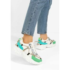 Sneakers cu platformă Kristenysa albi imagine