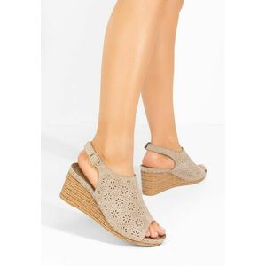 Sandale cu platformă Cordelya kaki imagine