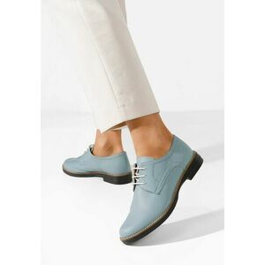 Pantofi derby piele Otivera V4 bleu imagine