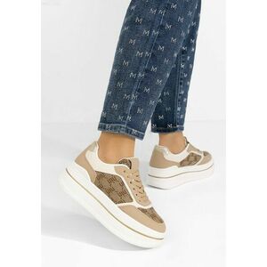 Sneakers cu platformă Elouisa maro imagine