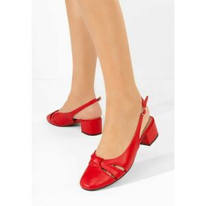 Pantofi cu toc gros Lynelle rosii imagine