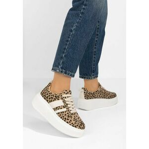 Sneakers cu platformă Lybrada leopard imagine