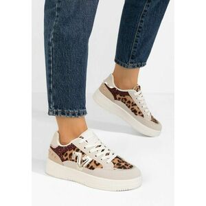Sneakers dama Taunya leopard imagine