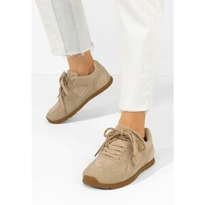 Sneakers dama Boriana kaki imagine