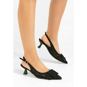 Pantofi cu toc mic Tiffaney negri imagine