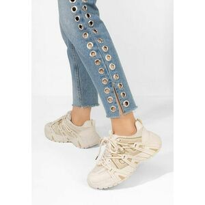 Sneakers dama Tashina bej imagine