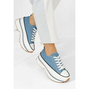 Tenisi cu platformă Cathleen denim imagine
