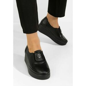 Pantofi casual cu platformă Shenika negri imagine