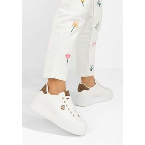 Sneakers cu platformă Maryllena albi imagine