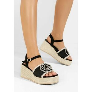 Sandale cu platforma Lorine negre imagine