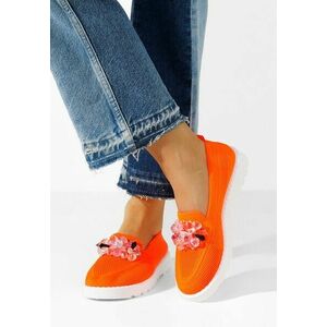 Mocasini dama Quara portocalii imagine