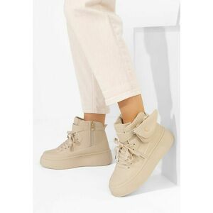 Sneakers cu platforma Kandice bej imagine