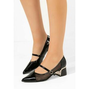 Pantofi cu toc gros Lauralee negri imagine