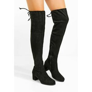 Cizme lungi peste genunchi Mystica negre imagine