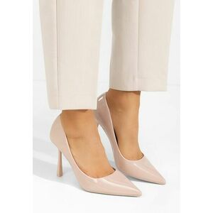 Pantofi stiletto Emerald bej imagine