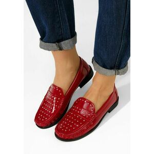 Mocasini dama Preston rosii imagine
