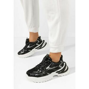 Sneakers cu platforma Sharron negri imagine