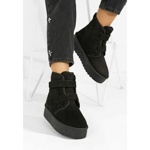 Ghete cu platformă Dagmar negre imagine