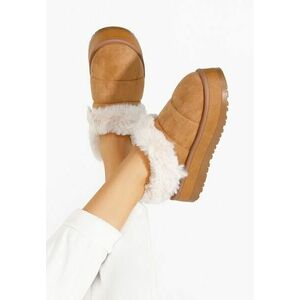 Papuci cu platformă Dierra V3 kaki imagine