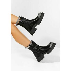 Ghete cu talpa groasa Christeen negre imagine