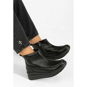 Ghete cu platforma Roxane negre imagine