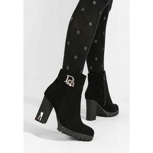 Botine cu toc gros Luana V2 negre imagine