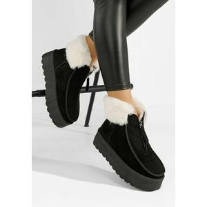 Ghete cu platformă Ardella negre imagine