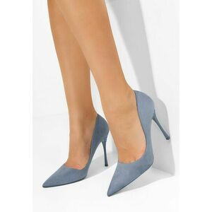 Pantofi cu toc stiletto Stepanie albastri imagine