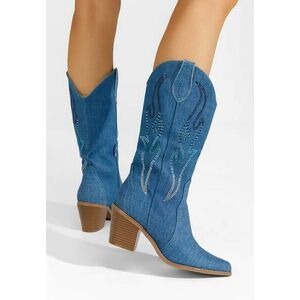 Cizme cowboy dama Melynda denim imagine