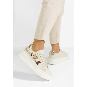 Sneakers cu platforma Stephenie bej imagine