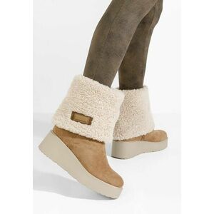 Cizme imblanite dama Galtea kaki imagine