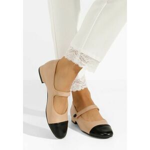 Pantofi cu toc mediu Eastera bej imagine