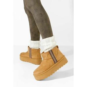 Ghete cu platformă Liley camel imagine