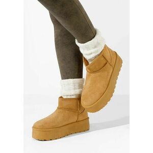 Ghete cu platformă Lissie camel imagine