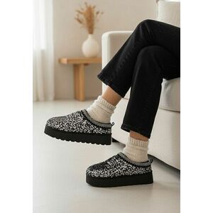 Papuci cu platformă Joannna V2 negri imagine