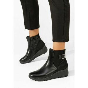 Ghete cu platformă Ritama negre imagine