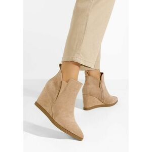 Botine cu platforma Shanon kaki imagine