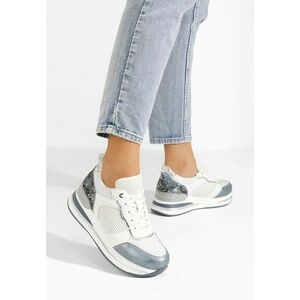 Sneakers cu platforma Tiela albastri imagine